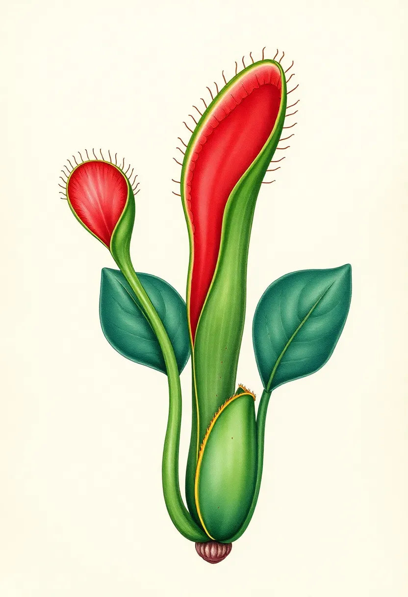 Venus Flytrap Botanical Print