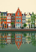 Amsterdam Canal Houses Wall Art