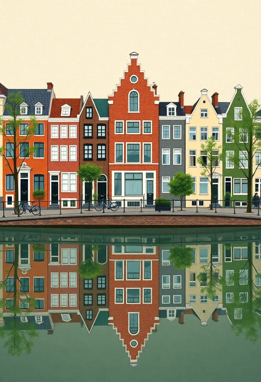 Amsterdam Canal Houses Wall Art