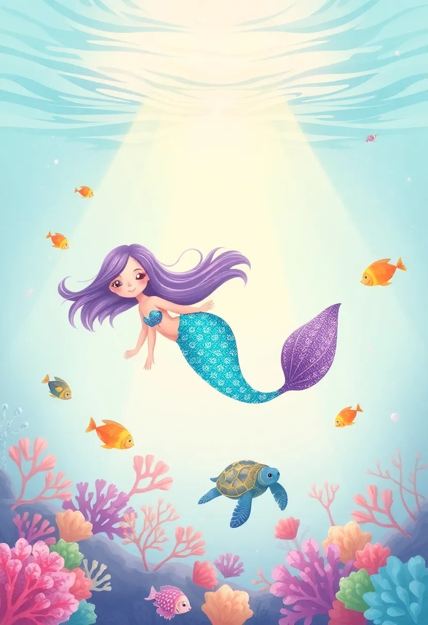 Mermaid Underwater Nursery Art